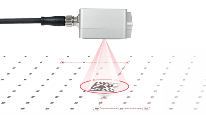 高輝度LEDの安定した読取性能イメージ図です。