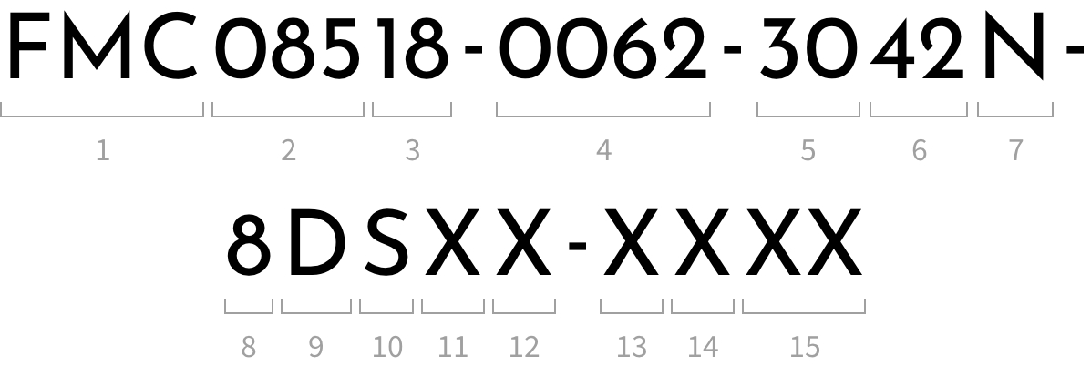 FMC08518-0062-3042N-8DSXX-XXXX