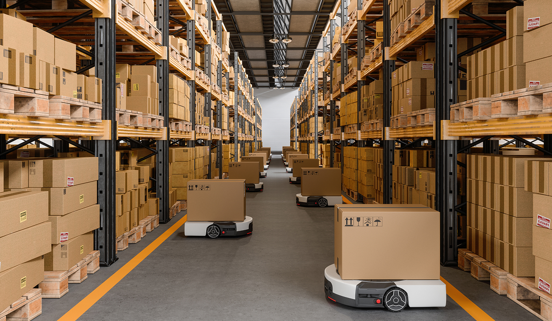 産業ロボット / AGV 自律移動 / SLAM / ピッキングの判断処理にAetinaを活用